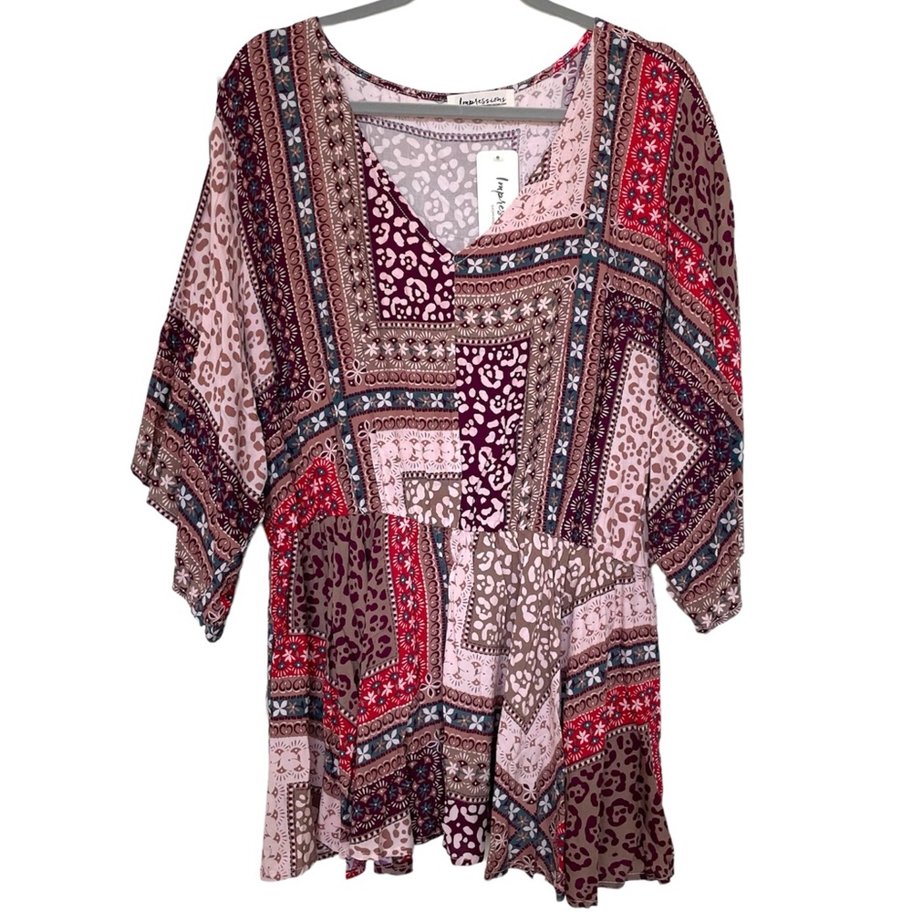 Impressions Patchwork Blouse